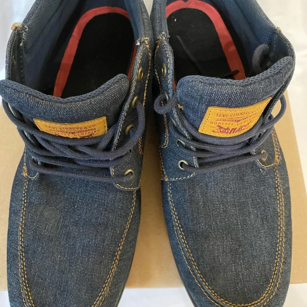 Levi's Men's Denim Chukka Boots - Dark Blue